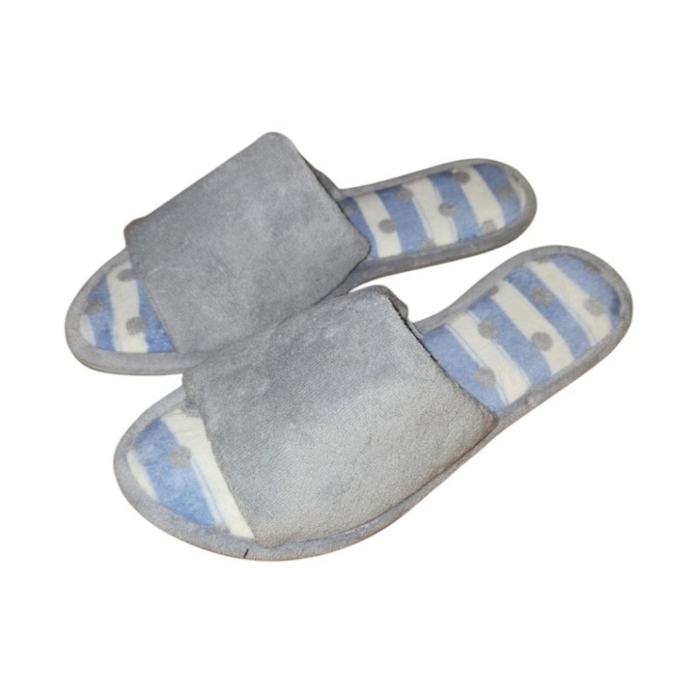 DF by Dearfoams Women's Open Toe Slippers